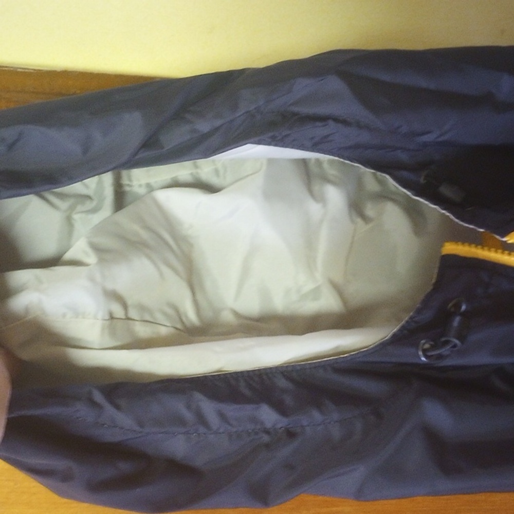 Columbia Sportswear Large Lightweight Windbreaker Jacket w/ Hood, Yellow & Black - Picture 7 of 7